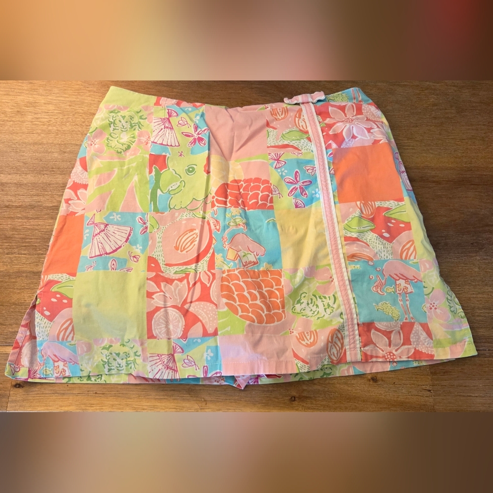 Lilly Pulitzer Multicolor Patchwork Mini Skort - image 1